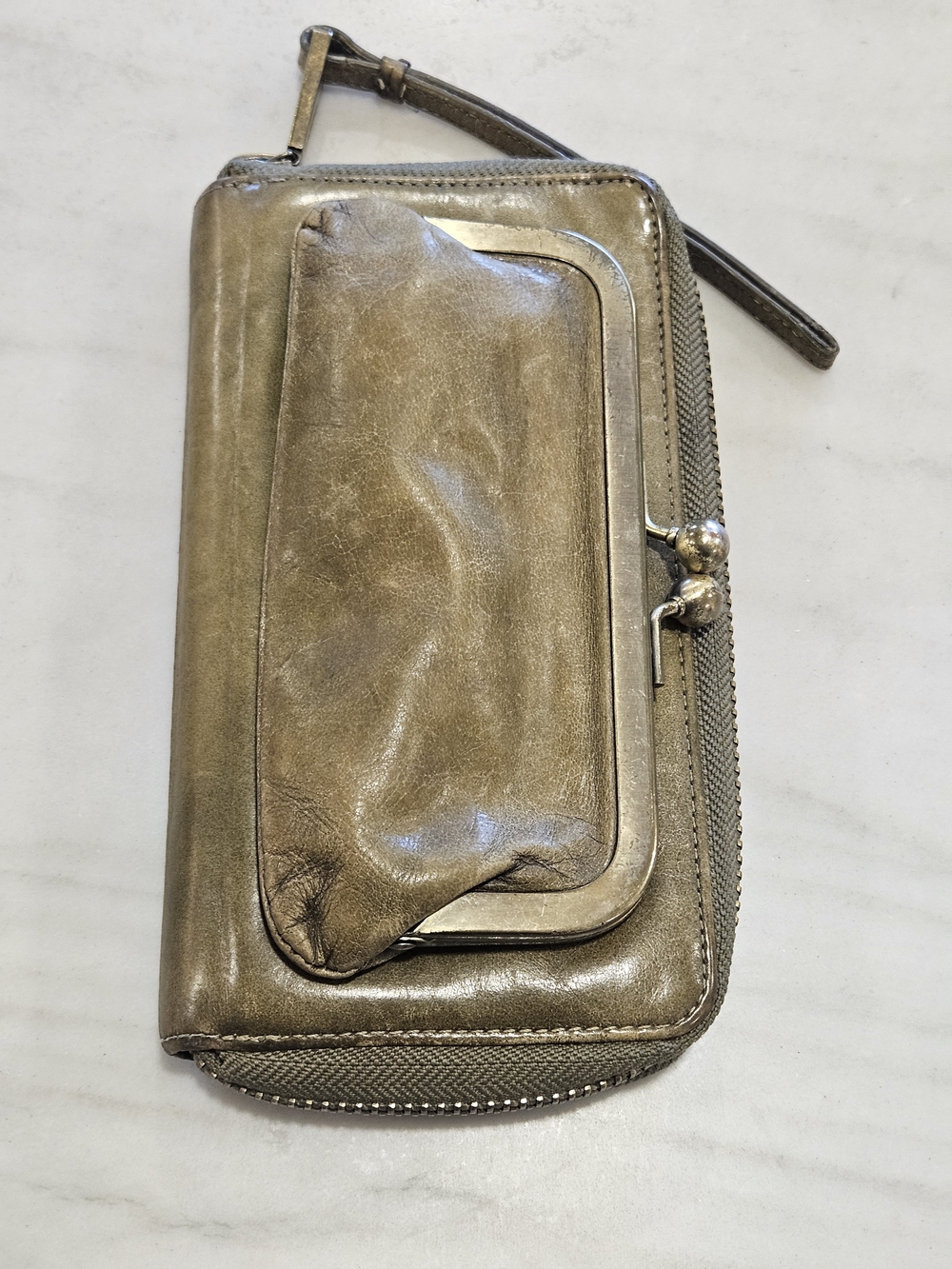 HOBO The Original "Lauren" Double Frame Leather Clutch Wallet
